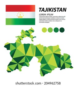 Republic of Tajikistan geometric concept design