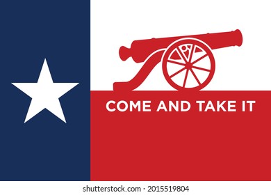 Republic Texas Flag  Come   Take it  canon   Lonely Star 