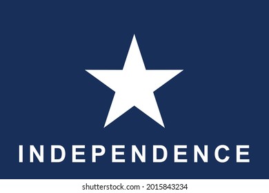 Republic Texas Independence Flag  Lonely Star 