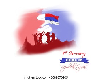 republika srpska republic day- vector illustration