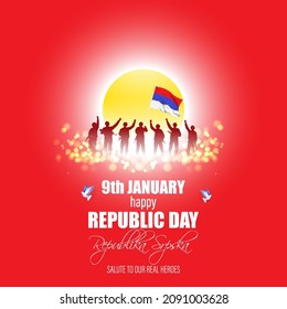 republika srpska republic day- vector illustration