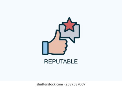 Reputable Vector Or Logo Sign Symbol Illustration