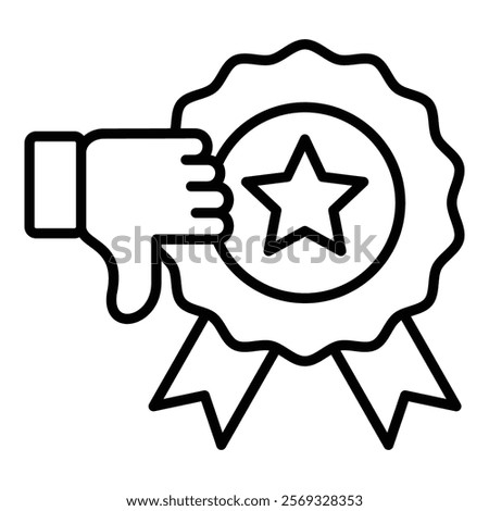 Reputation Damage Icon Element For Design