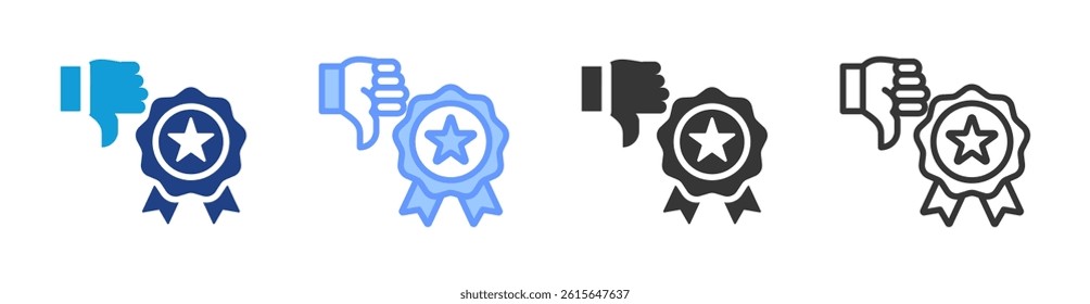 Reputation Damage icon set multiple style collection
