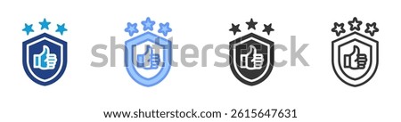 Reputation Defense icon set multiple style collection