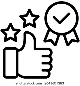 Reputation Icon Element for Design