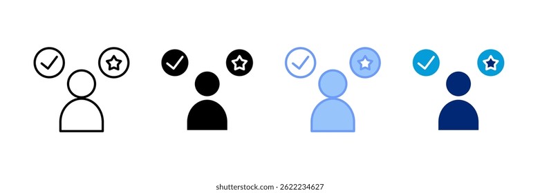 Reputation Icon Set Multiple Style Collection