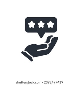 reputation icon. vector.Editable stroke.linear style sign for use web design,logo.Symbol illustration.