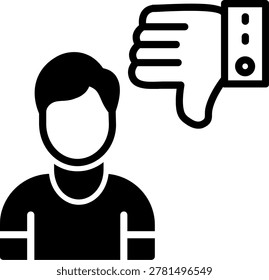 Reputation Loss Line Fill Style Icon