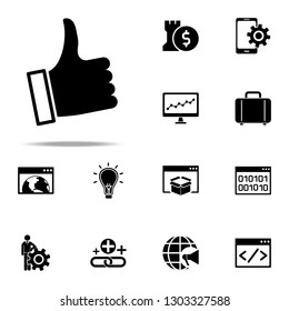 reputation management icon. Seo & Development icons universal set for web and mobile