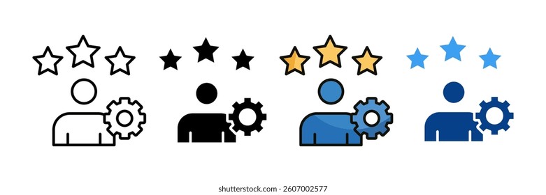 Reputation Management Icon Set Multiple Style Collection