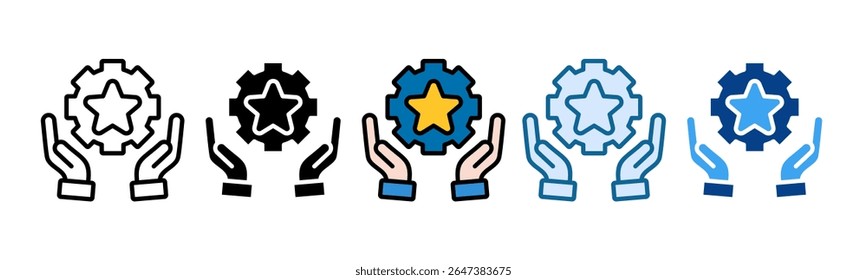 Reputation Management Icon Set Multiple Style Collection