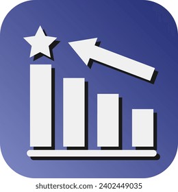 Reputation Management  Vector Glyph Gradient Background Icon For Personal And Commercial Use.
