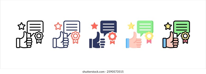 Reputation Multi Style Icon Set