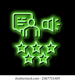 reputation pr neon light sign vector. reputation pr illustration