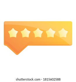Reputation review icon. Cartoon of reputation review vector icon for web design isolated on white background
