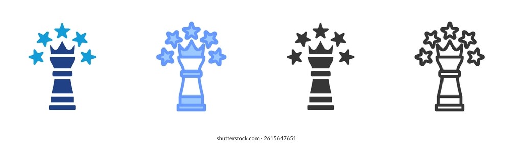 Reputation Strategy icon set multiple style collection