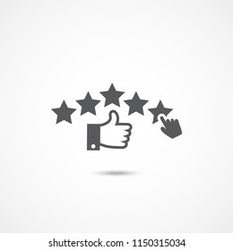 Reputation Vector Icon on white background