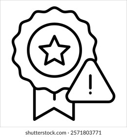 Reputational Risk Icon Element For Design