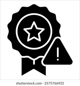 Reputational Risk Icon Element For Design