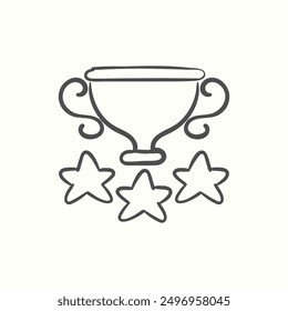 reputationicon, isolated handdrawn icon theme seo