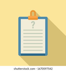 Request checkboard icon. Flat illustration of request checkboard vector icon for web design