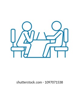 Request for help linear icon concept. Request for help line vector sign, symbol, illustration.