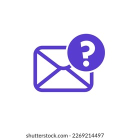 icono de correo de solicitud en blanco