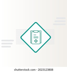 Request Medical Records Icon Vector design