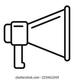 Request megaphone icon outline vector. Online form. File service