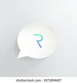 Request Network Cryptocurrency Coin Speech Bubble