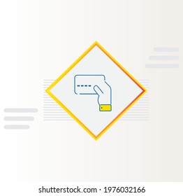 Request for pre-authorization Icon vector design