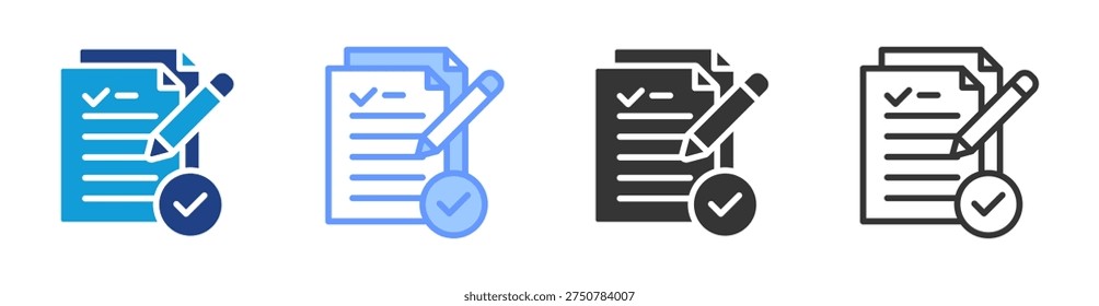 Request For Proposal icon set multiple style collection