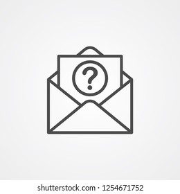 Request vector icon sign symbol