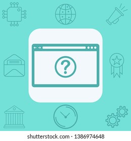 Request vector icon sign symbol