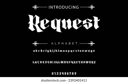 Request Vintage tattoo font. Font for the tattoo studio logos, alcohol branding, and many others in retro style.