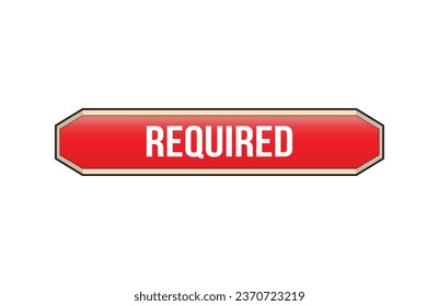 Banner de etiqueta de cinta roja requerido. Abrir ahora el signo o la etiqueta Requerida.