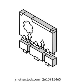 requirement gathering analyst isometric icon vector. requirement gathering analyst sign. isolated symbol illustration