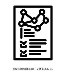 requirement gathering analyst line icon vector. requirement gathering analyst sign. isolated contour symbol black illustration