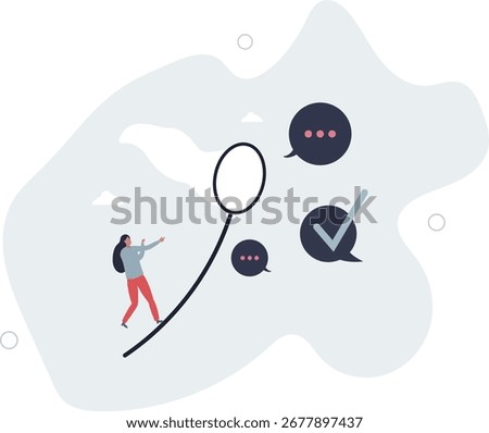 Requirement gathering, catch up meeting summary, client or customer opinion, conversation, effective communication or message and conversation concept.life and employment of people.