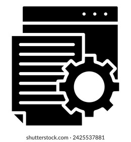 Ilustración vectorial de línea de icono de recopilación de requisitos