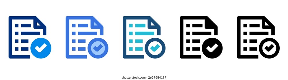 Requirement Icon Set Multiple Style Vector Illustration