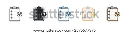 Requirement Icon Set Multiple Style Collection