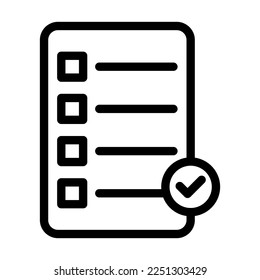 Diseño de iconos de línea del vector de requisitos