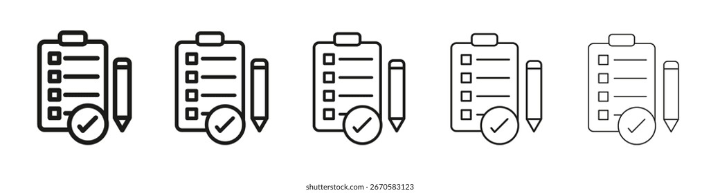 Anforderungen Icon Design, Logo, App, UI. Vektorgrafik, EPS