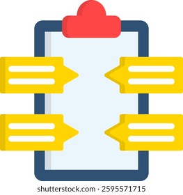 Requirements Icon Flat Vector Illustration