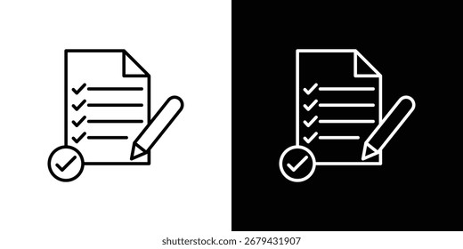 Requirements icon line for web, mobile and infographics.