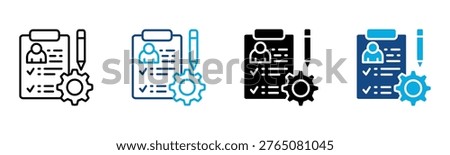 Requirements Icon Multiple Style Vector Illustration
