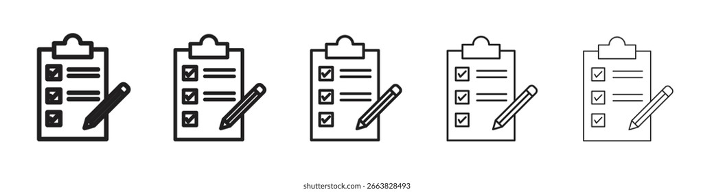Requirements icon simple editable stroke series pack. eps10