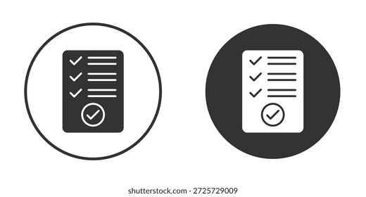 Requirements icon in trendy flat black and white. suitable for graphic design
